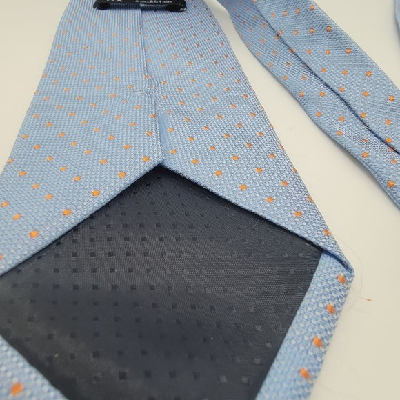 Vintage VENETTO COLLECTION MEN'S Classic TIE Blue 100% POLYESTER Grenadine - Picture 3 of 7